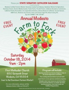 1st Annual Farm to Fork at Modesto Farmers’ Market 1st Annual Farm to Fork at Modesto Farmers’ Market